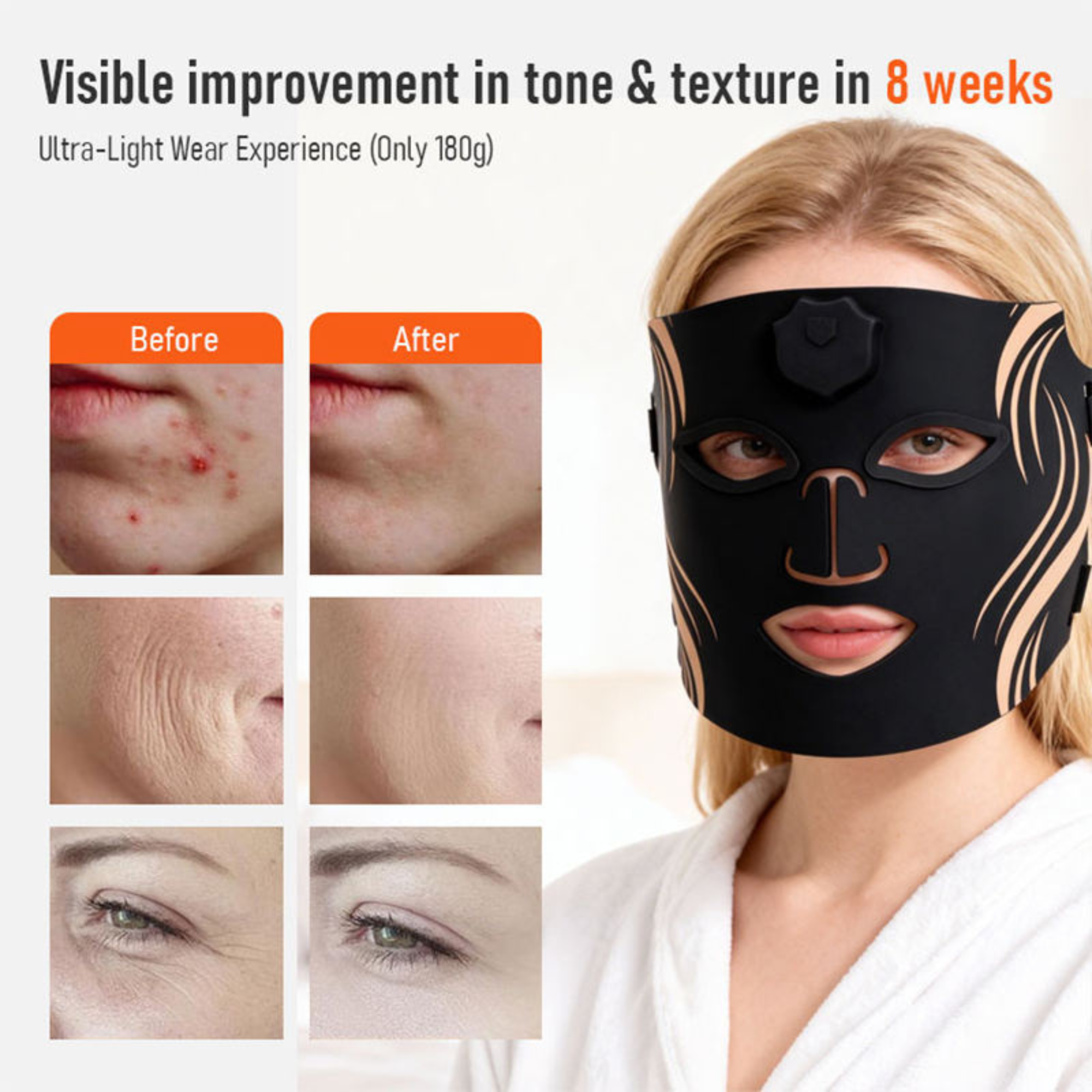 Clinical Red Light Anti-Aging Face Mask